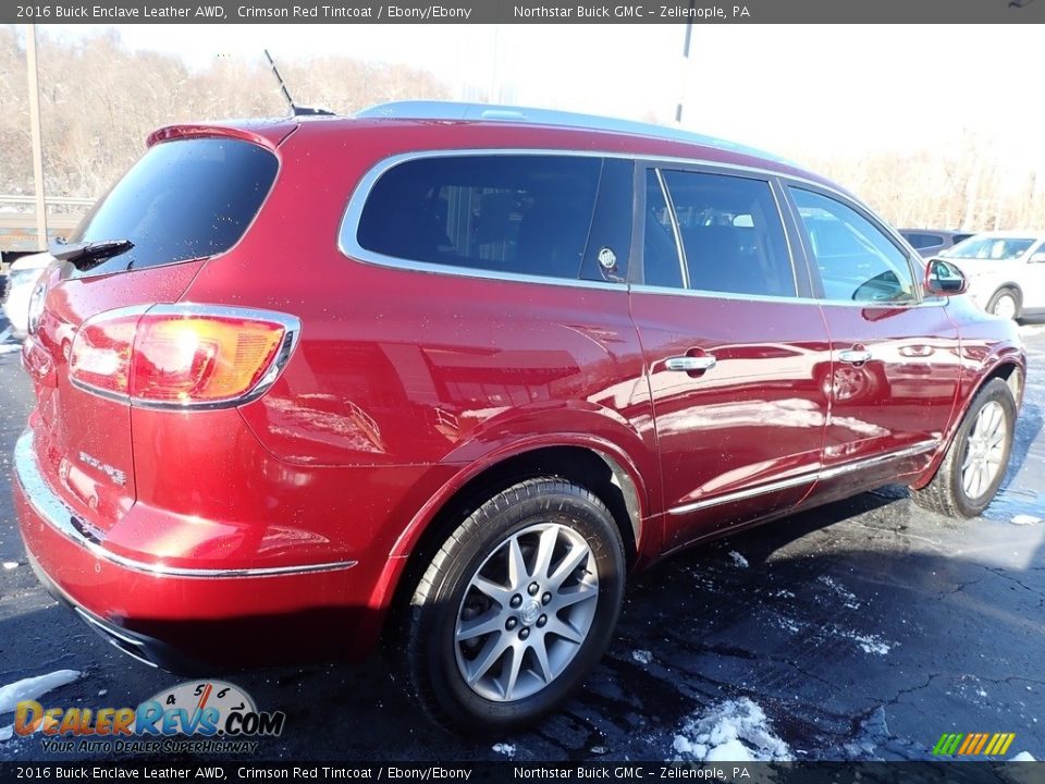 2016 Buick Enclave Leather AWD Crimson Red Tintcoat / Ebony/Ebony Photo #9