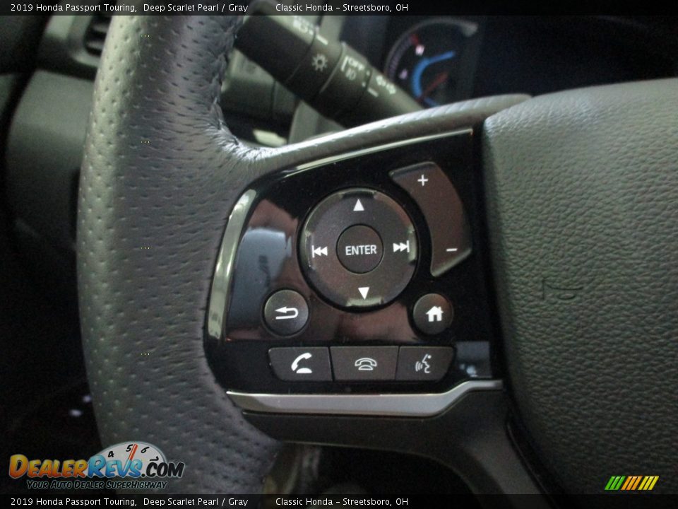 2019 Honda Passport Touring Deep Scarlet Pearl / Gray Photo #29