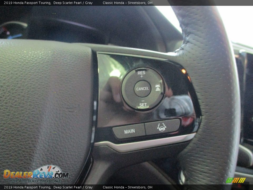 2019 Honda Passport Touring Deep Scarlet Pearl / Gray Photo #30