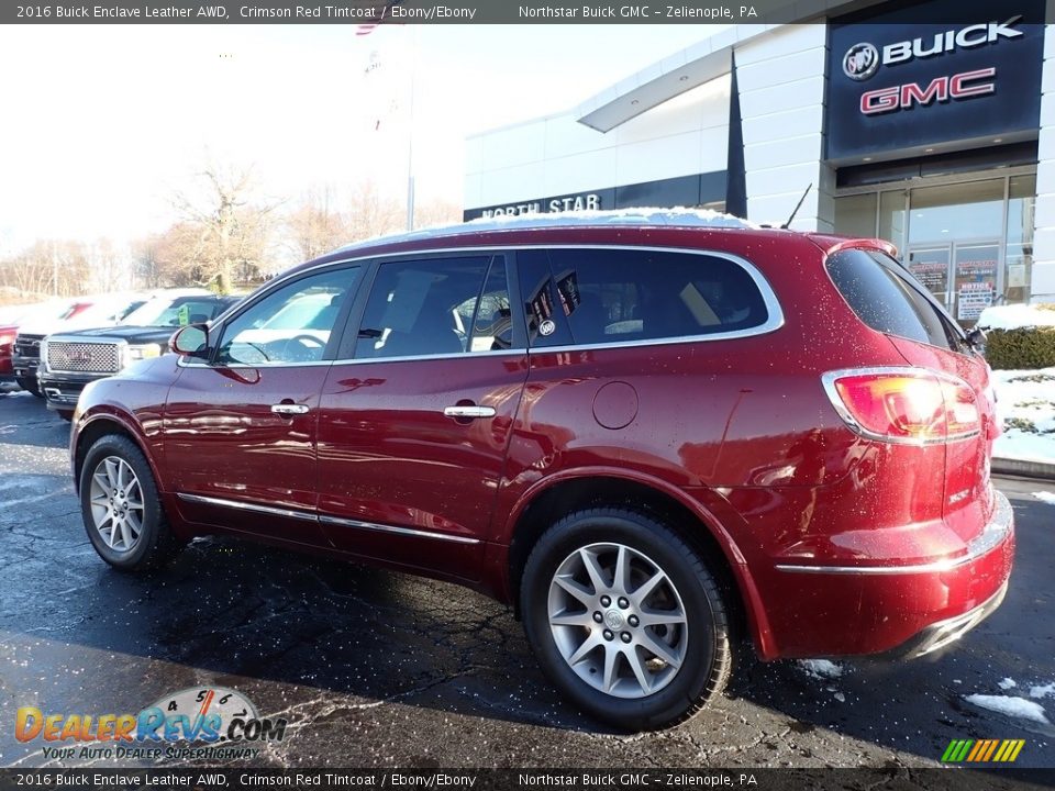 2016 Buick Enclave Leather AWD Crimson Red Tintcoat / Ebony/Ebony Photo #13