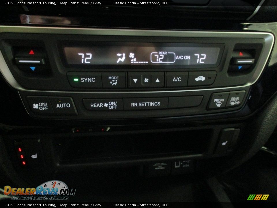 2019 Honda Passport Touring Deep Scarlet Pearl / Gray Photo #32