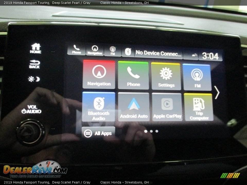 2019 Honda Passport Touring Deep Scarlet Pearl / Gray Photo #33