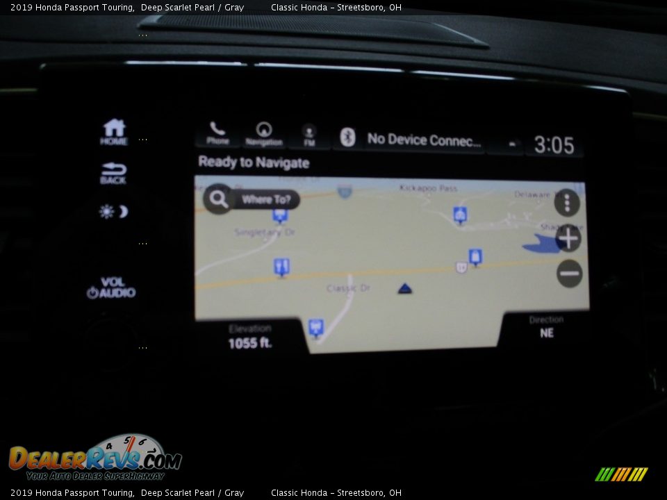 2019 Honda Passport Touring Deep Scarlet Pearl / Gray Photo #34