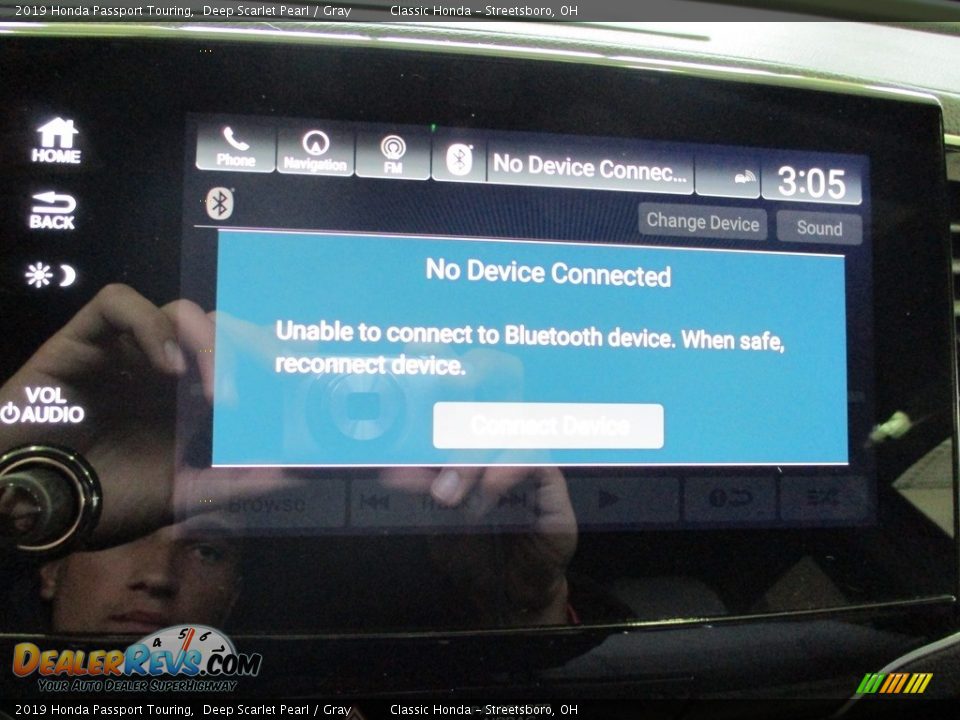 2019 Honda Passport Touring Deep Scarlet Pearl / Gray Photo #35