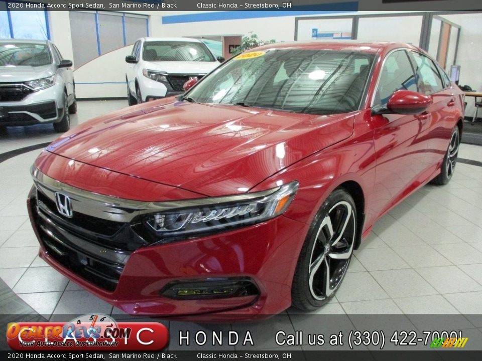 2020 Honda Accord Sport Sedan San Marino Red / Black Photo #1