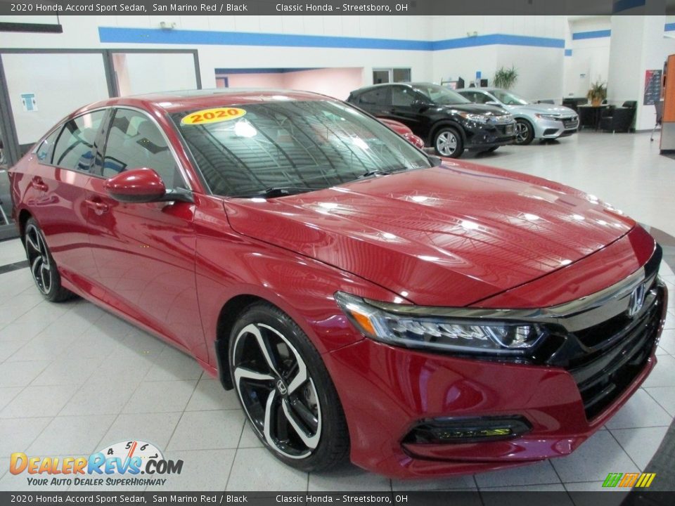 2020 Honda Accord Sport Sedan San Marino Red / Black Photo #3