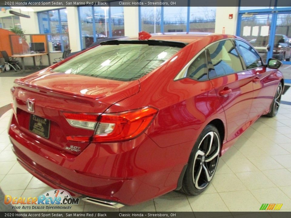 2020 Honda Accord Sport Sedan San Marino Red / Black Photo #7