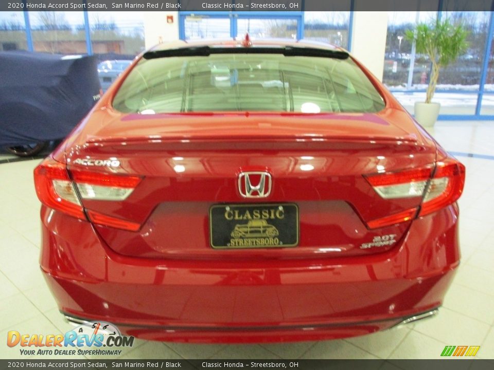2020 Honda Accord Sport Sedan San Marino Red / Black Photo #8
