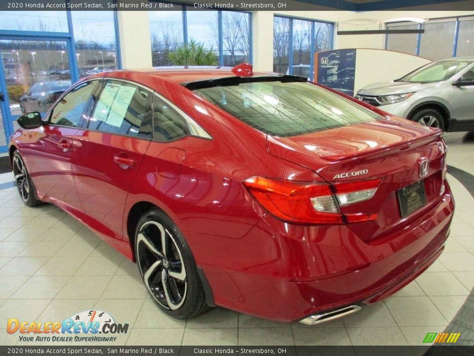 2020 Honda Accord Sport Sedan San Marino Red / Black Photo #10