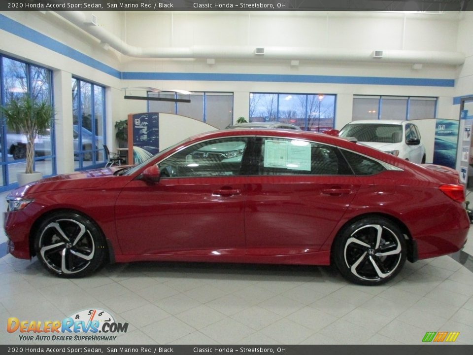 2020 Honda Accord Sport Sedan San Marino Red / Black Photo #11