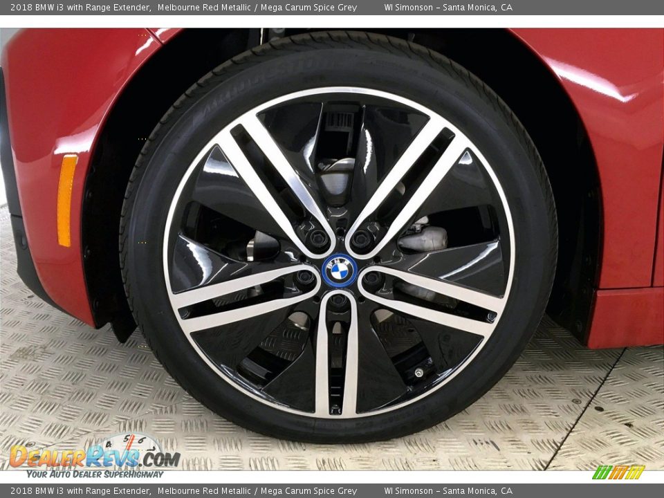 2018 BMW i3 with Range Extender Melbourne Red Metallic / Mega Carum Spice Grey Photo #8