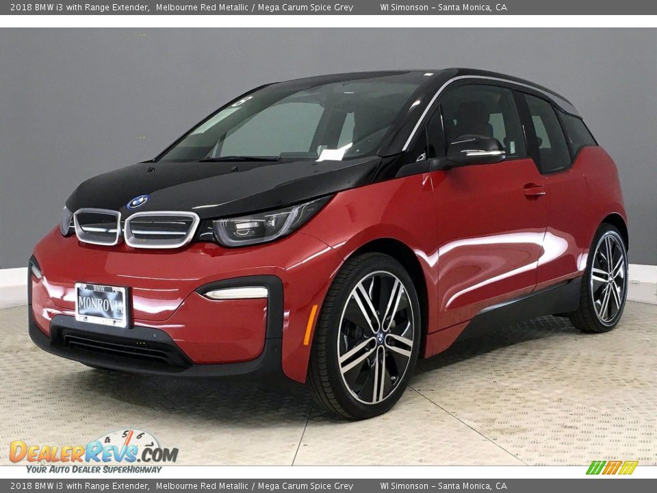 2018 BMW i3 with Range Extender Melbourne Red Metallic / Mega Carum Spice Grey Photo #12