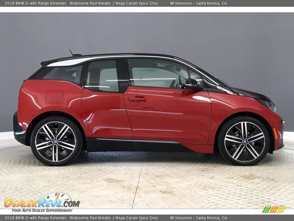 2018 BMW i3 with Range Extender Melbourne Red Metallic / Mega Carum Spice Grey Photo #14