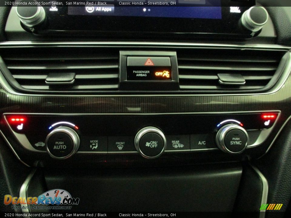 2020 Honda Accord Sport Sedan San Marino Red / Black Photo #36