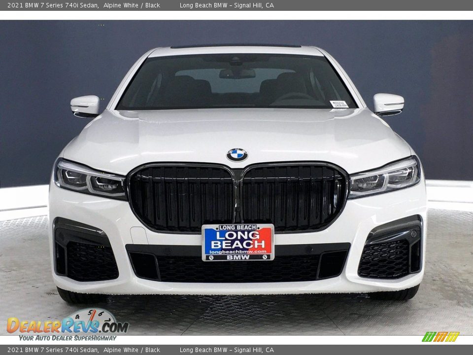 2021 BMW 7 Series 740i Sedan Alpine White / Black Photo #2