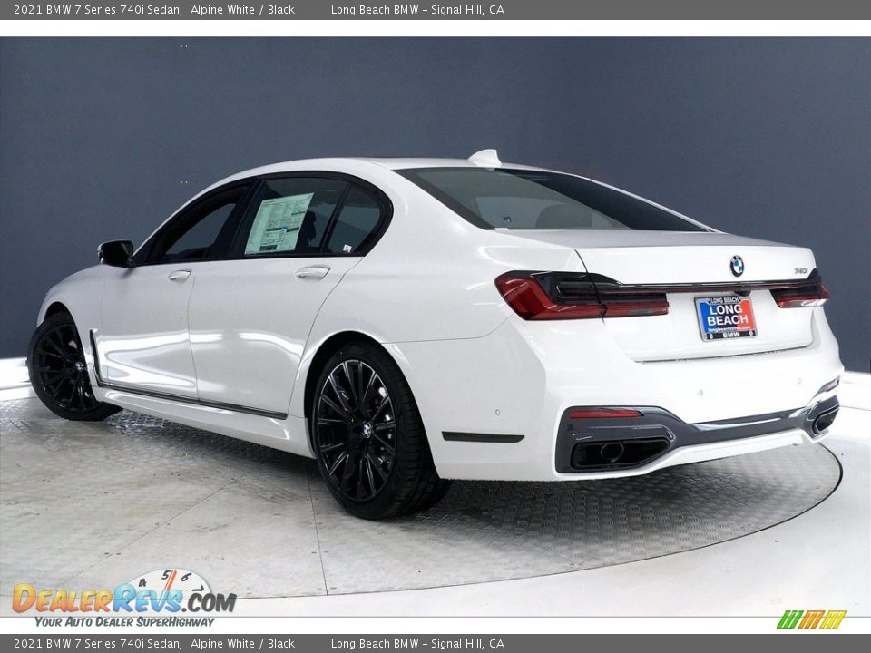 2021 BMW 7 Series 740i Sedan Alpine White / Black Photo #3