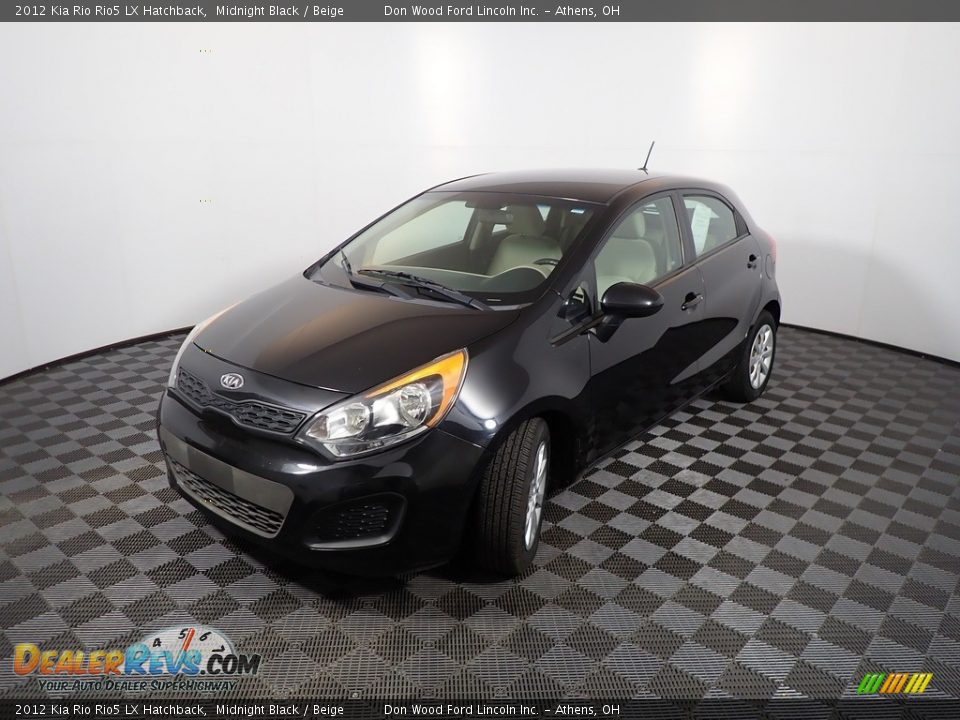 2012 Kia Rio Rio5 LX Hatchback Midnight Black / Beige Photo #7