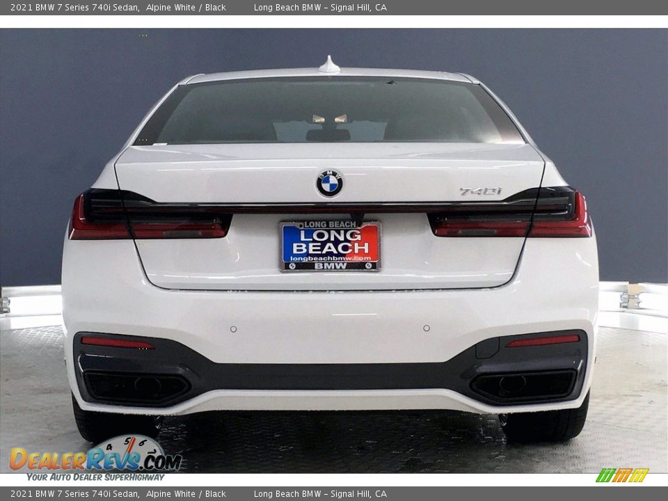 2021 BMW 7 Series 740i Sedan Alpine White / Black Photo #4