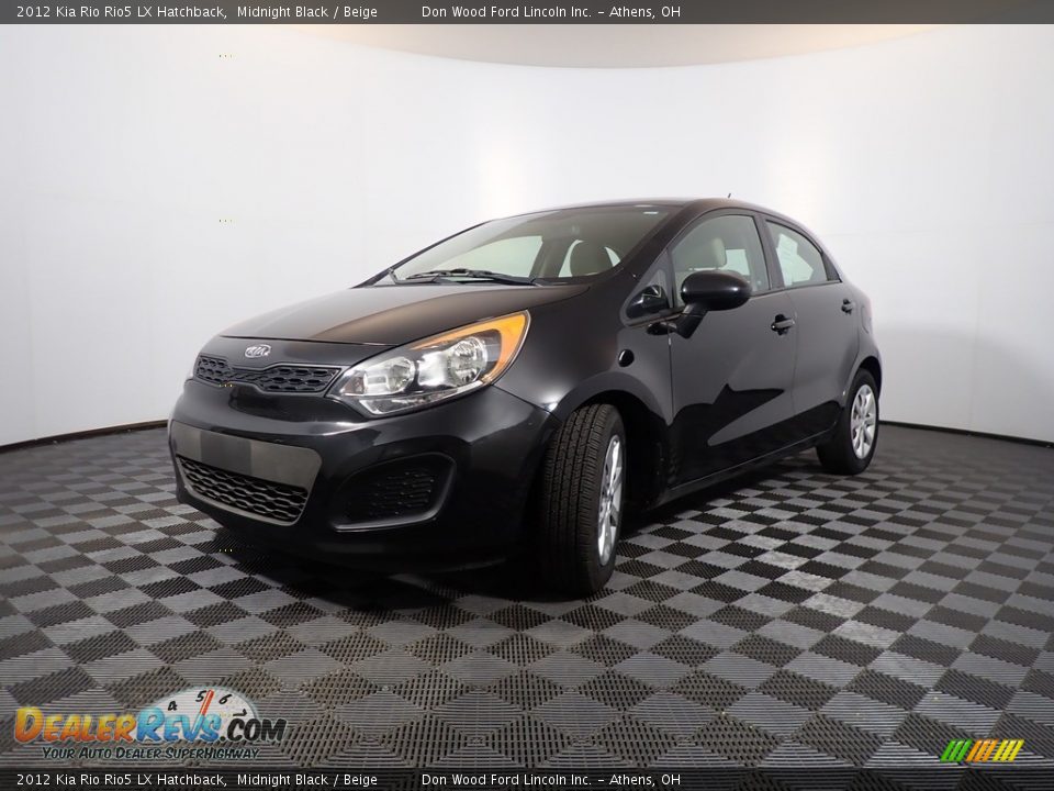 2012 Kia Rio Rio5 LX Hatchback Midnight Black / Beige Photo #8