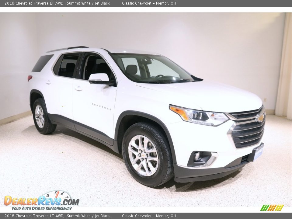 2018 Chevrolet Traverse LT AWD Summit White / Jet Black Photo #1