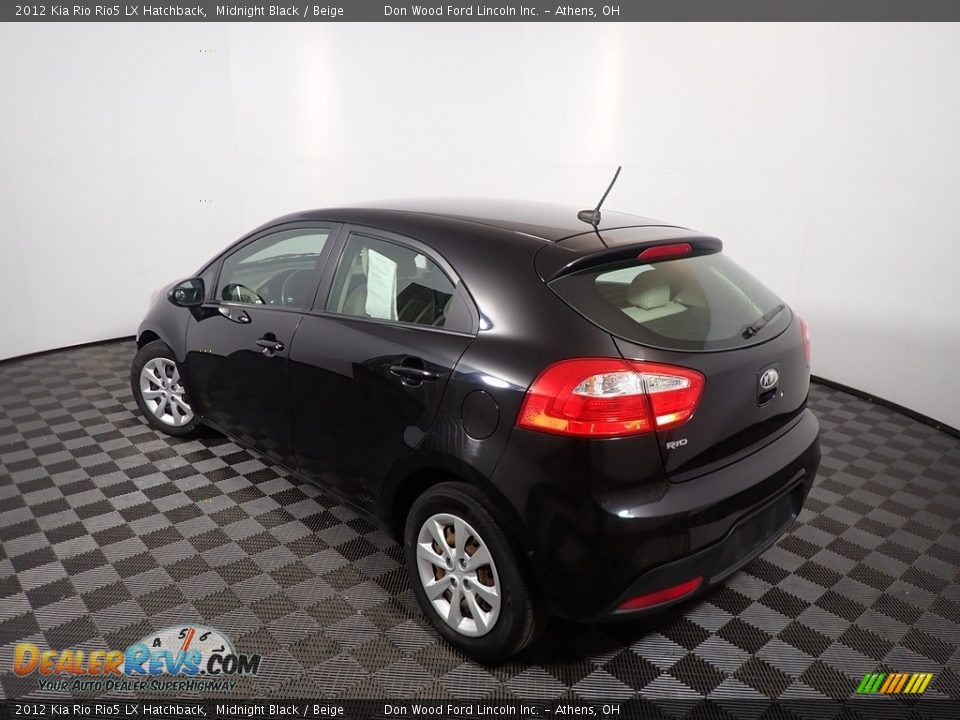 2012 Kia Rio Rio5 LX Hatchback Midnight Black / Beige Photo #10