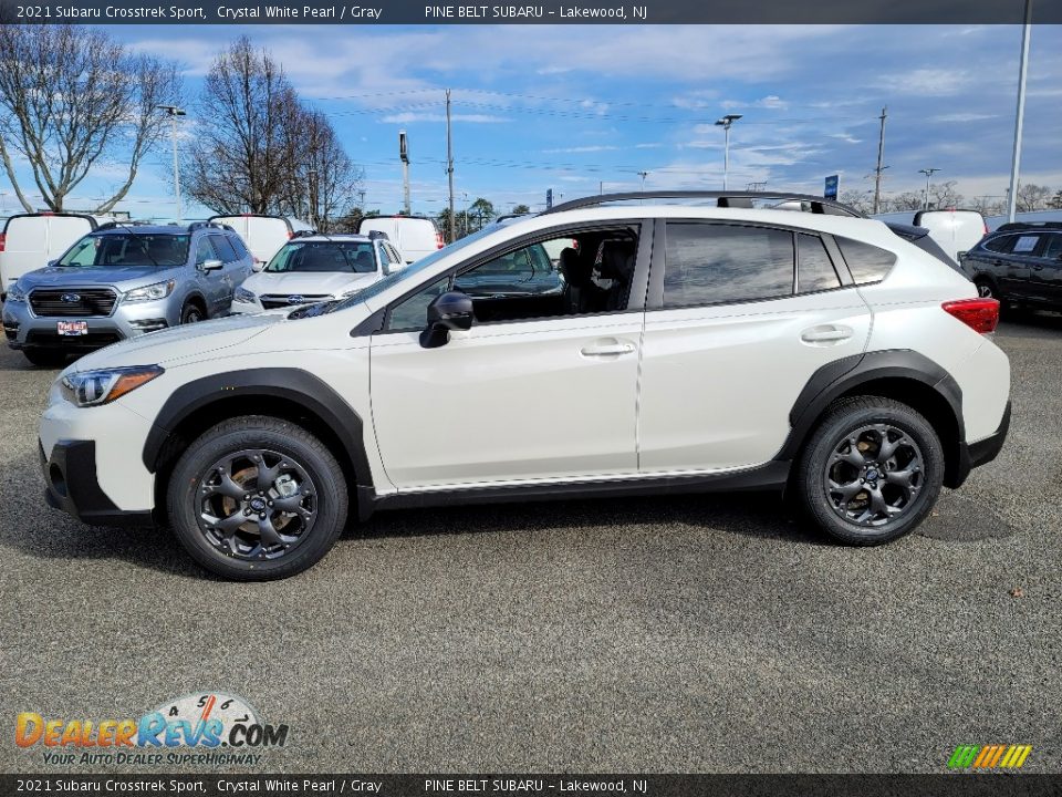 2021 Subaru Crosstrek Sport Crystal White Pearl / Gray Photo #4