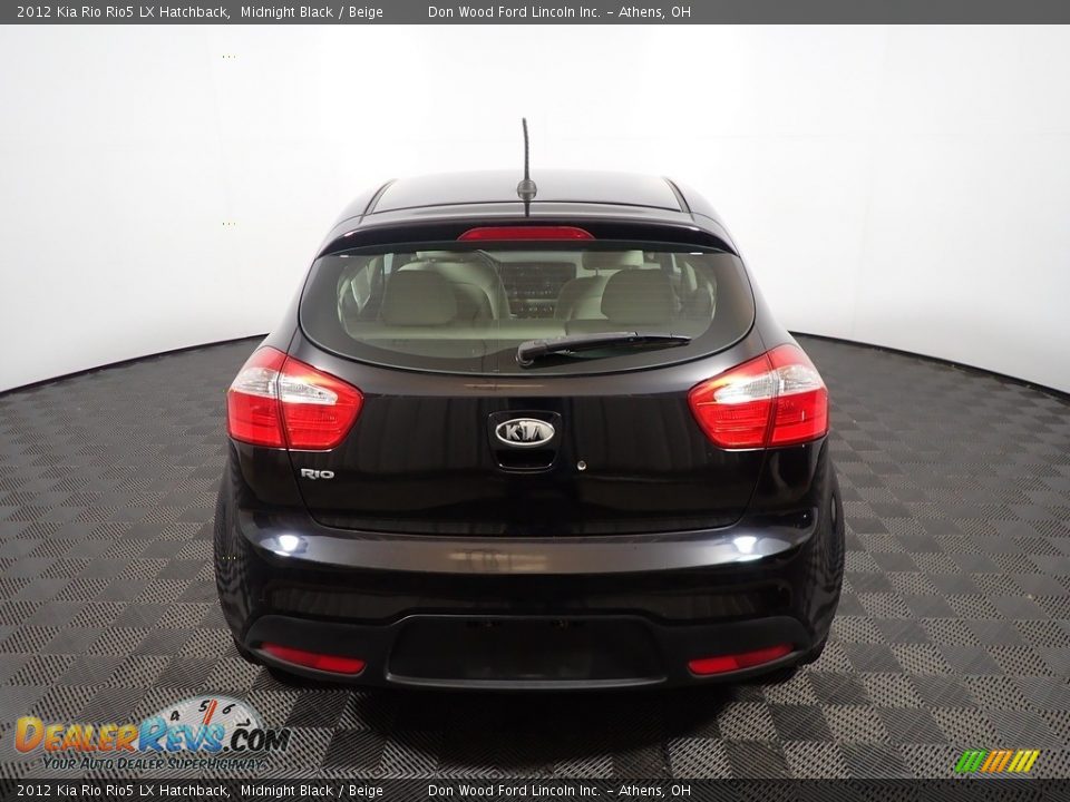 2012 Kia Rio Rio5 LX Hatchback Midnight Black / Beige Photo #12