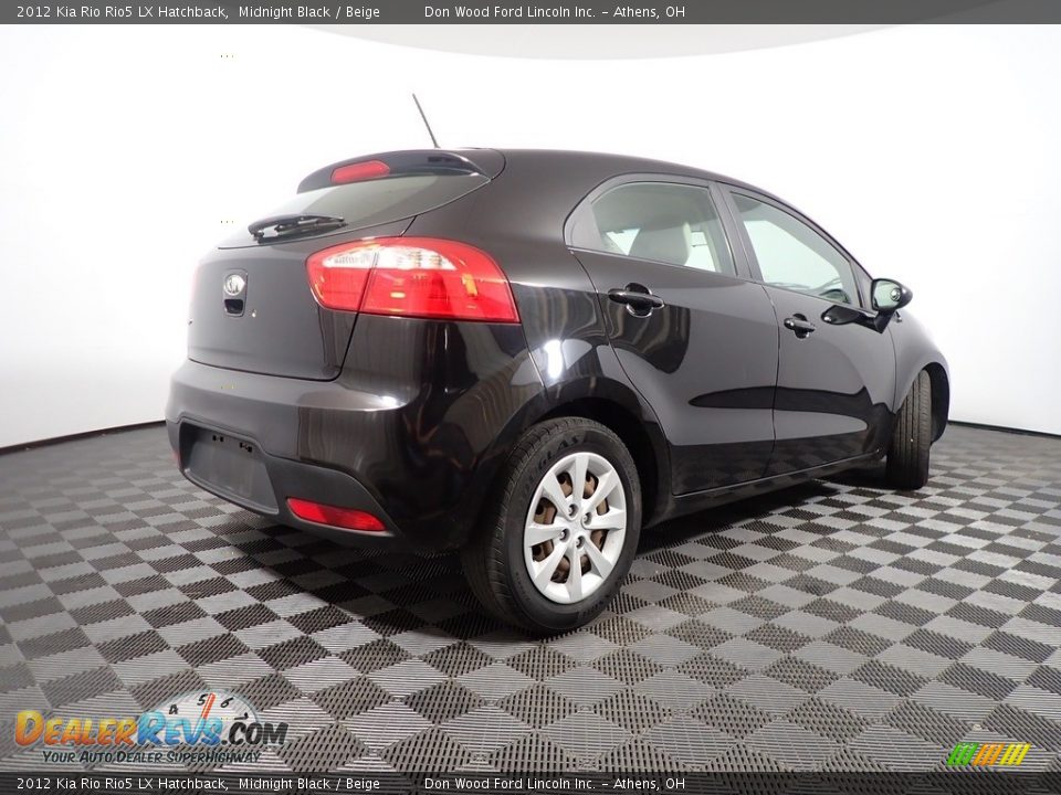 2012 Kia Rio Rio5 LX Hatchback Midnight Black / Beige Photo #16