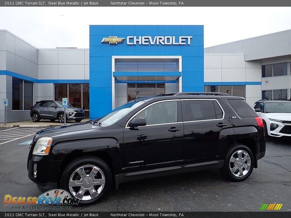 2011 GMC Terrain SLT Steel Blue Metallic / Jet Black Photo #1