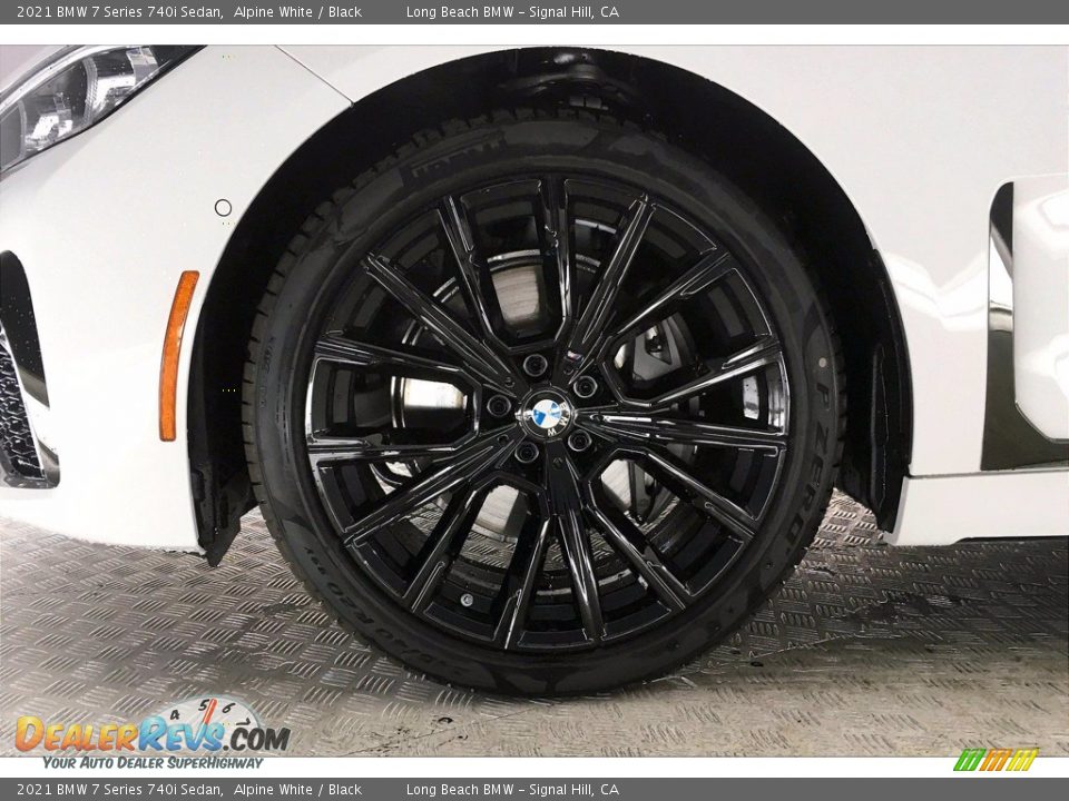 2021 BMW 7 Series 740i Sedan Alpine White / Black Photo #12