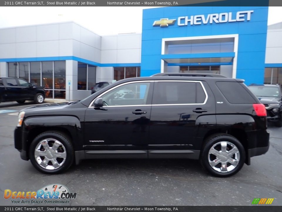 2011 GMC Terrain SLT Steel Blue Metallic / Jet Black Photo #3