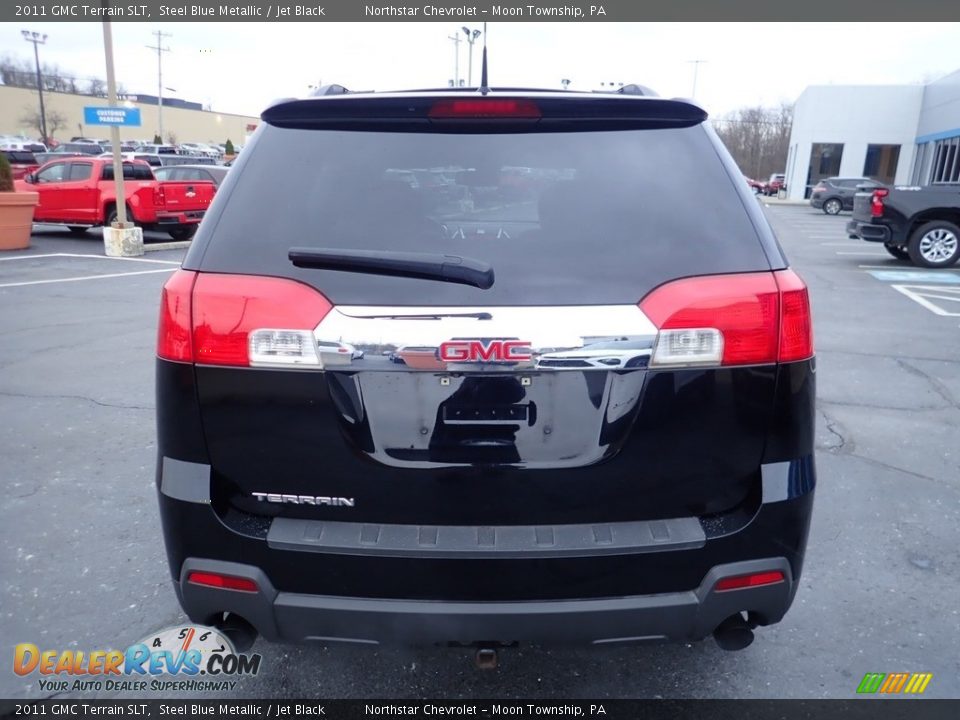 2011 GMC Terrain SLT Steel Blue Metallic / Jet Black Photo #6