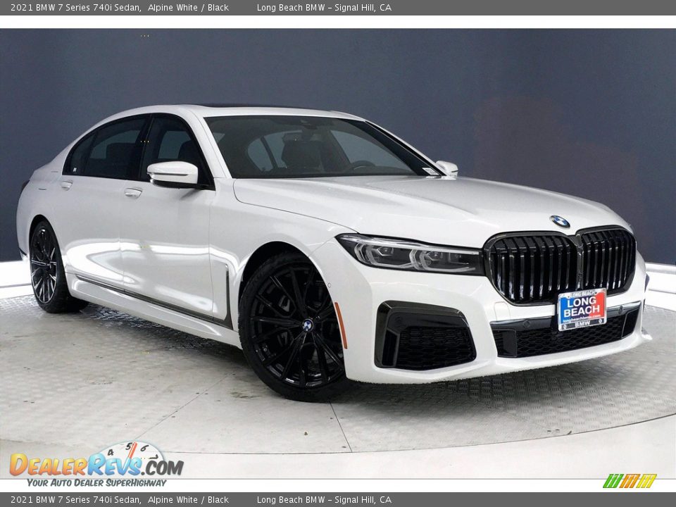 2021 BMW 7 Series 740i Sedan Alpine White / Black Photo #19