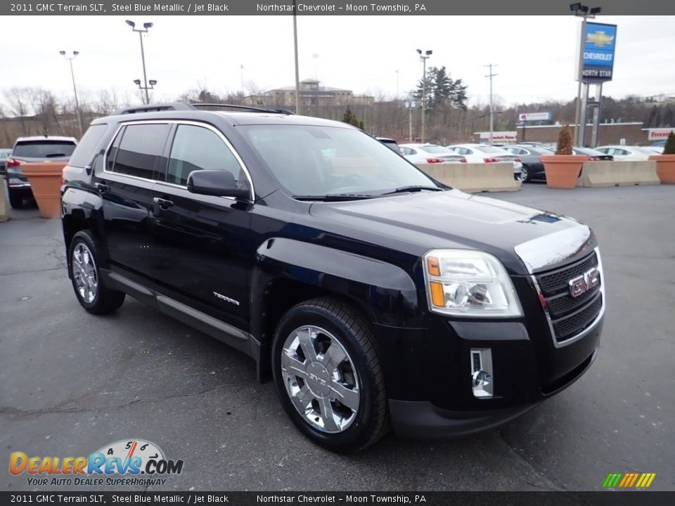 2011 GMC Terrain SLT Steel Blue Metallic / Jet Black Photo #11