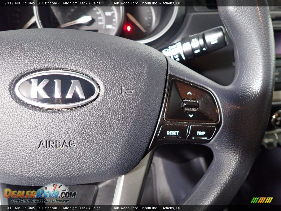 2012 Kia Rio Rio5 LX Hatchback Midnight Black / Beige Photo #27