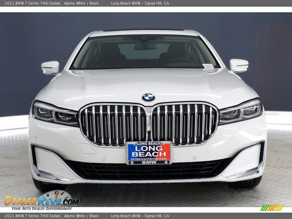 2021 BMW 7 Series 740i Sedan Alpine White / Black Photo #2