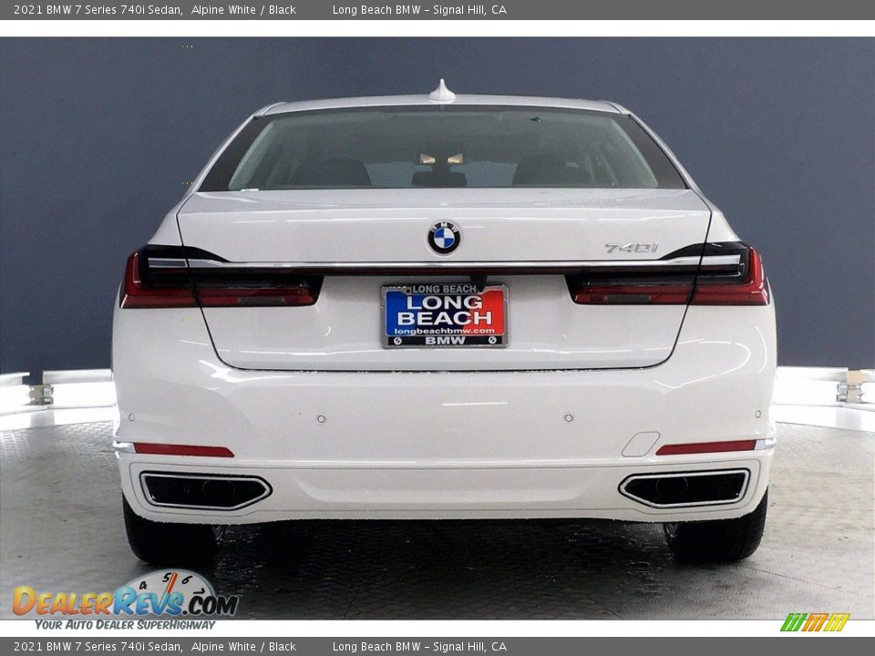 2021 BMW 7 Series 740i Sedan Alpine White / Black Photo #4