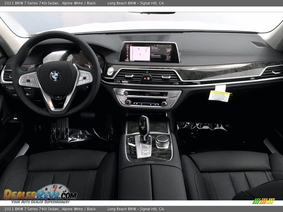 2021 BMW 7 Series 740i Sedan Alpine White / Black Photo #5