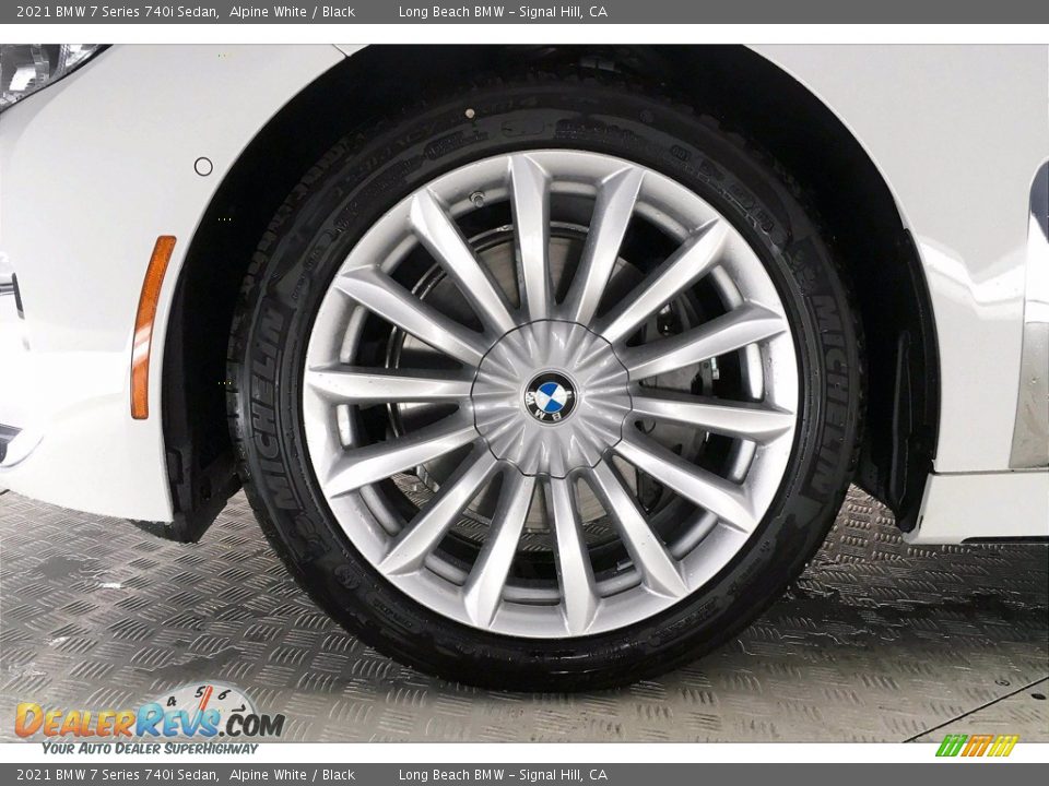 2021 BMW 7 Series 740i Sedan Alpine White / Black Photo #12