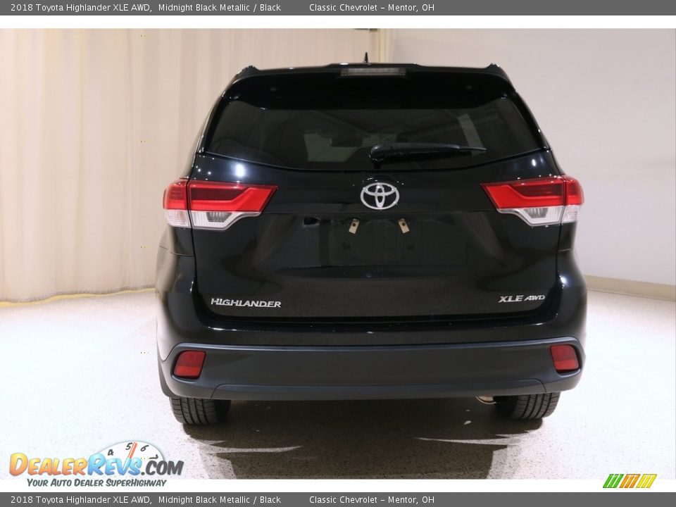 2018 Toyota Highlander XLE AWD Midnight Black Metallic / Black Photo #20