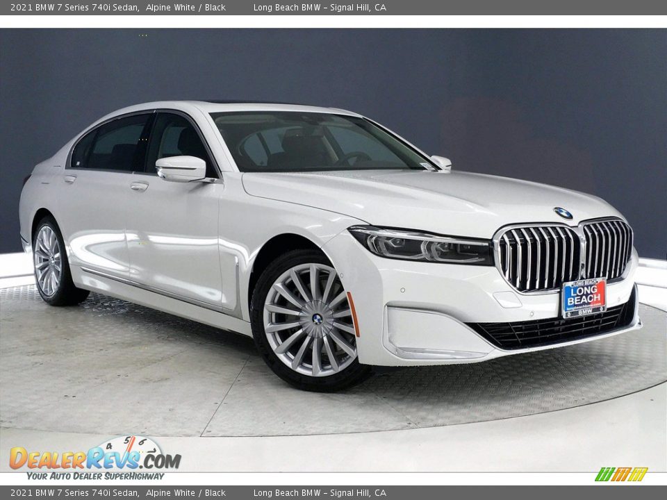 2021 BMW 7 Series 740i Sedan Alpine White / Black Photo #19