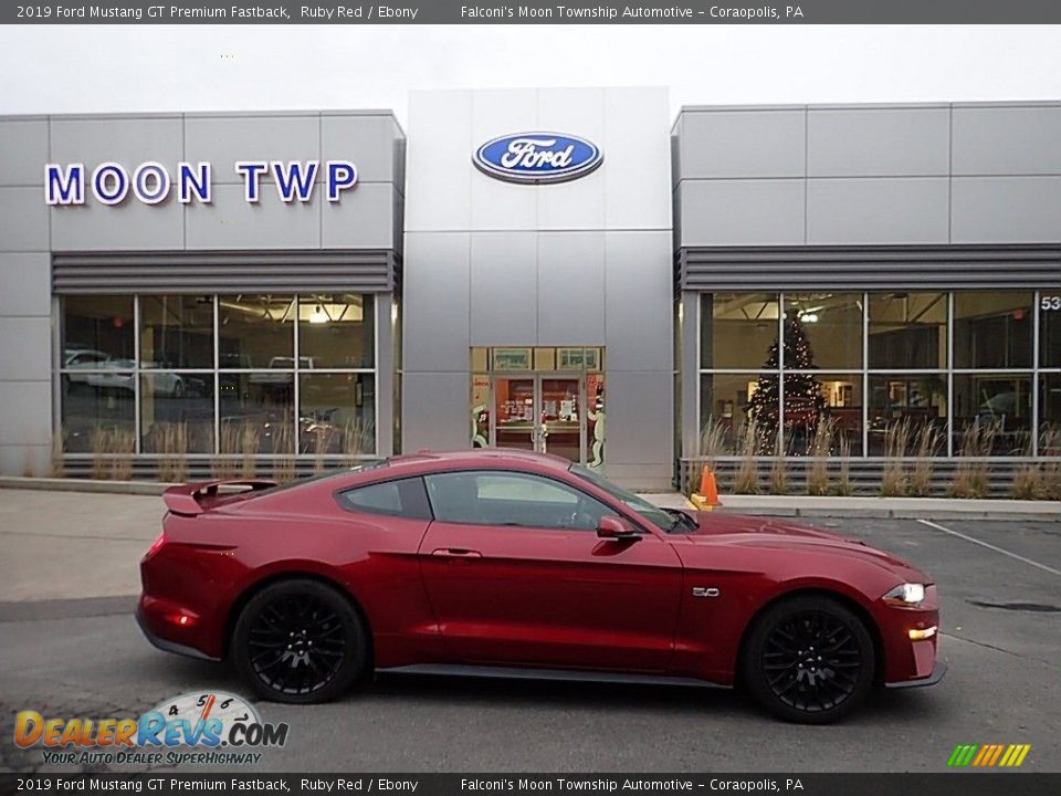 2019 Ford Mustang GT Premium Fastback Ruby Red / Ebony Photo #1