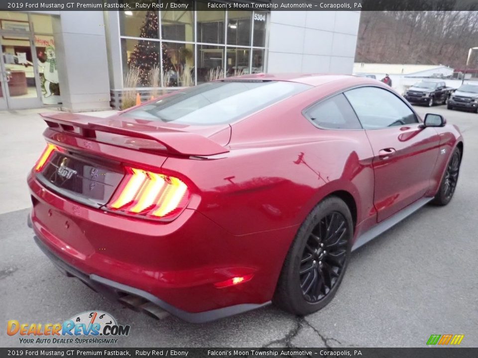 2019 Ford Mustang GT Premium Fastback Ruby Red / Ebony Photo #2