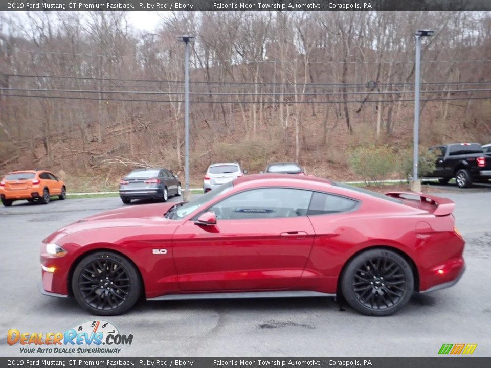 2019 Ford Mustang GT Premium Fastback Ruby Red / Ebony Photo #5