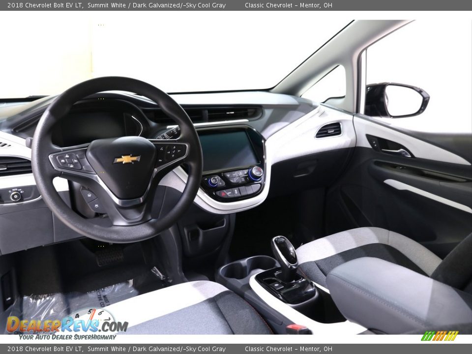 2018 Chevrolet Bolt EV LT Summit White / Dark Galvanized/­Sky Cool Gray Photo #6