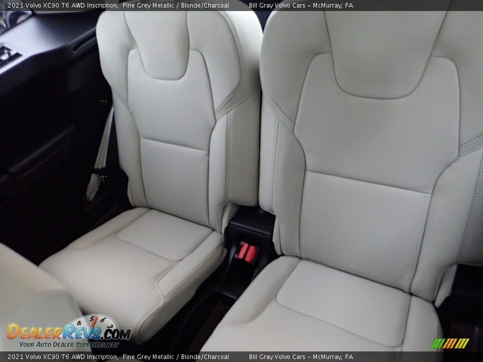 2021 Volvo XC90 T6 AWD Inscription Pine Grey Metallic / Blonde/Charcoal Photo #9