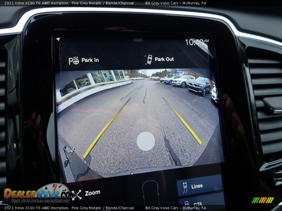 2021 Volvo XC90 T6 AWD Inscription Pine Grey Metallic / Blonde/Charcoal Photo #15