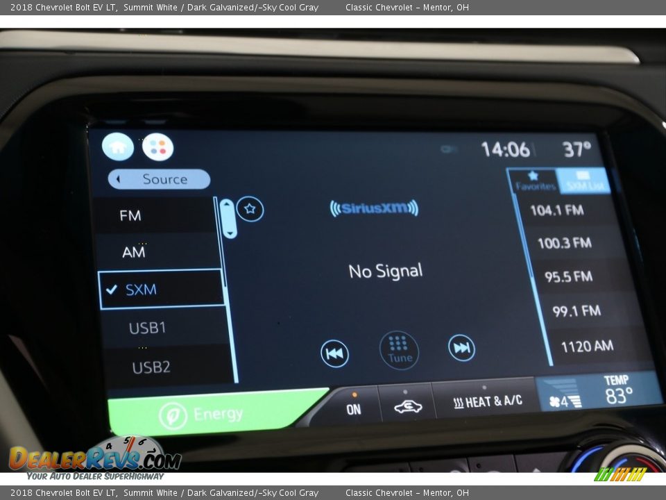 2018 Chevrolet Bolt EV LT Summit White / Dark Galvanized/­Sky Cool Gray Photo #25