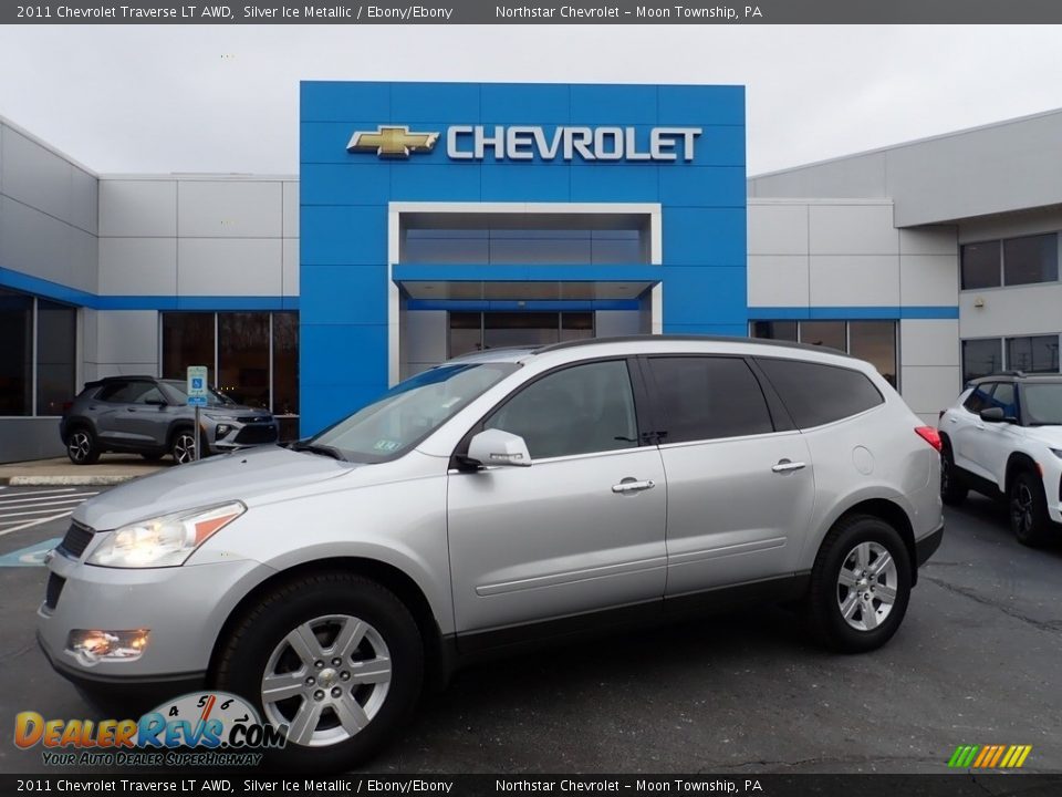2011 Chevrolet Traverse LT AWD Silver Ice Metallic / Ebony/Ebony Photo #1