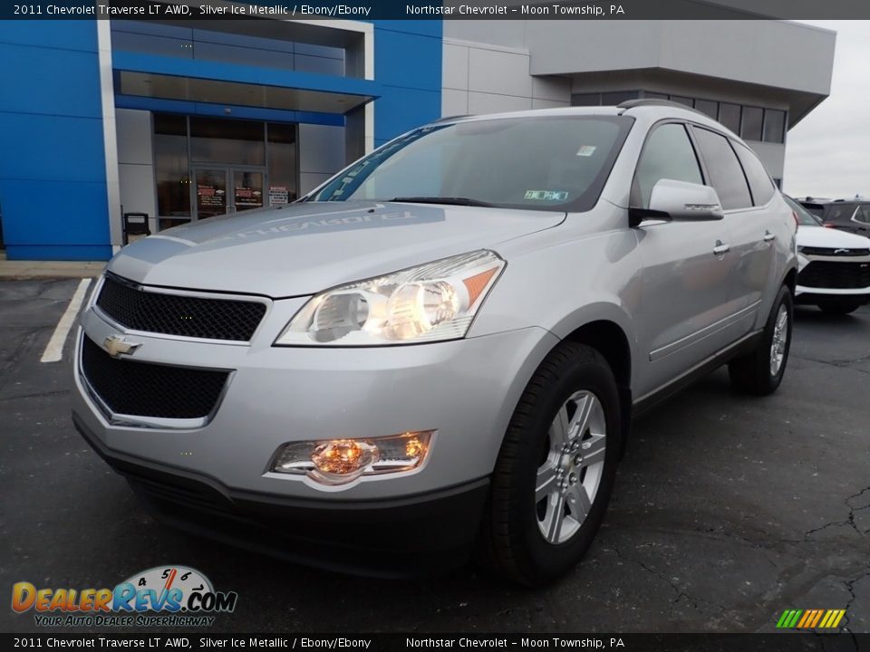2011 Chevrolet Traverse LT AWD Silver Ice Metallic / Ebony/Ebony Photo #2